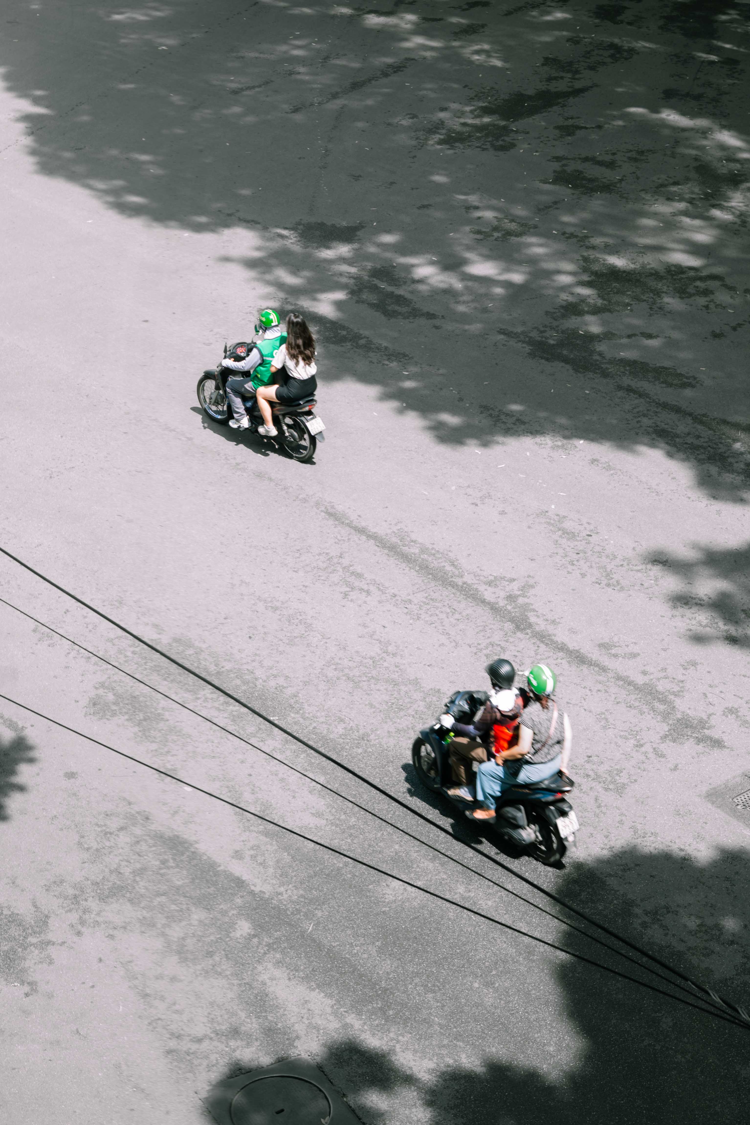 Gojek bikes, a common sight in most of Southeast Asia