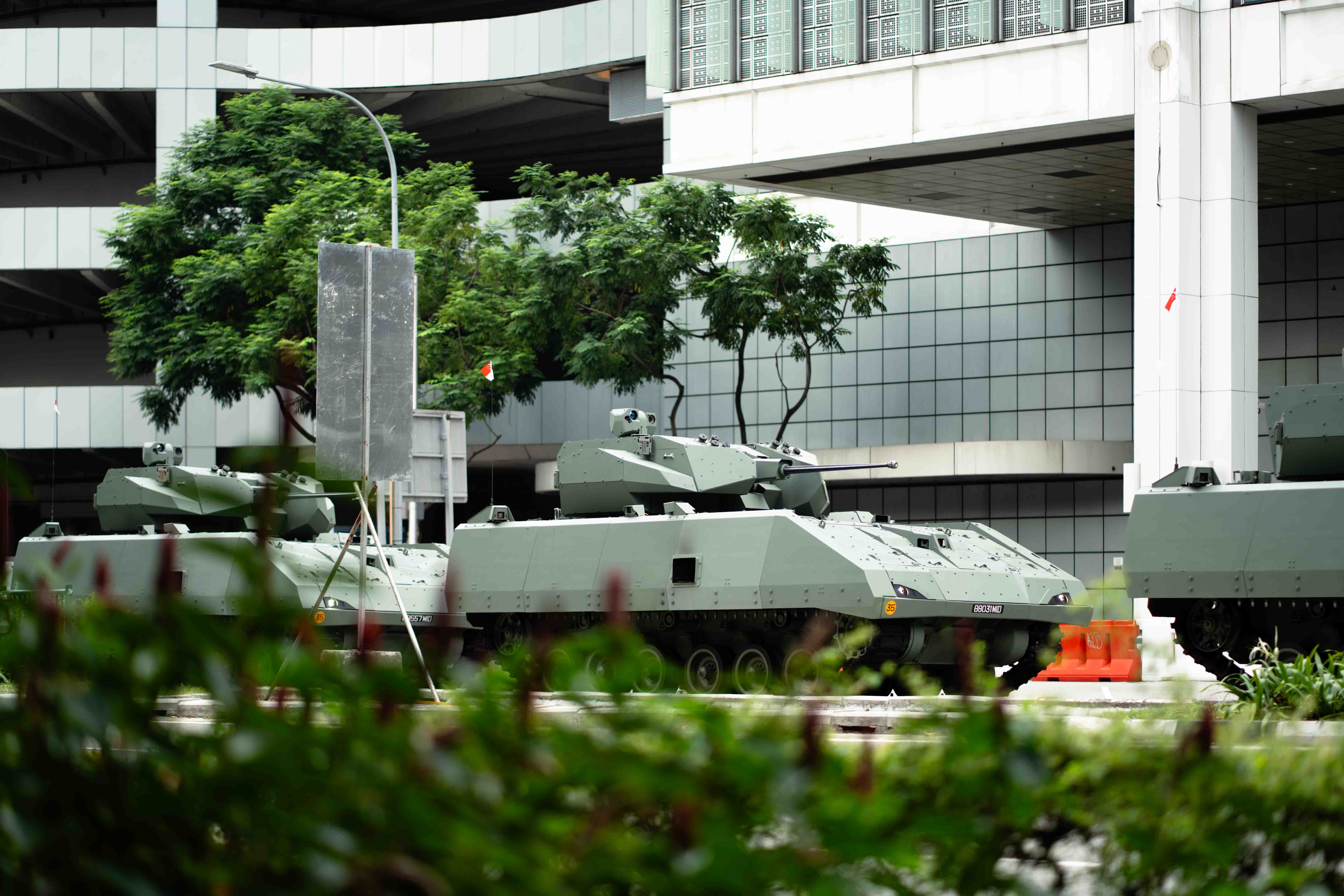 SAF Tank ready for NDP rehearsal